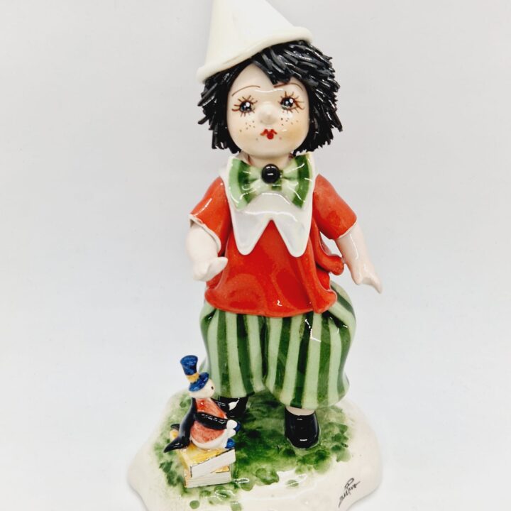 Boy with penguin friend