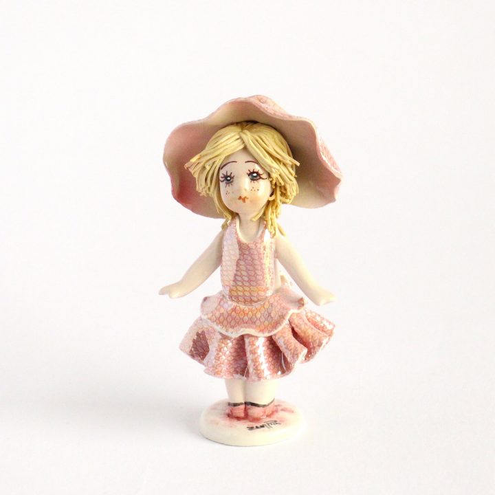 Standing blonde doll