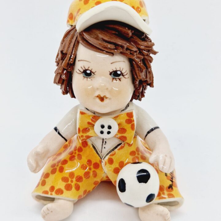 Footballer in orange