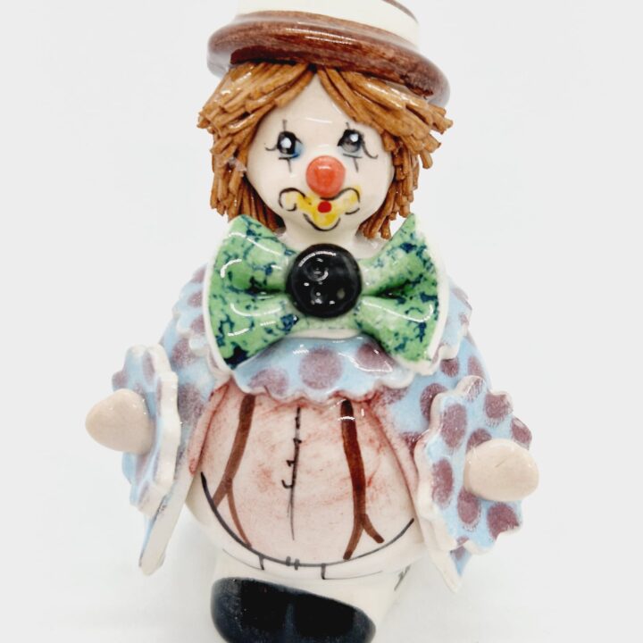 CLown with green bow tie