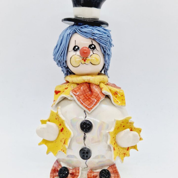 Standing clown piggy bank