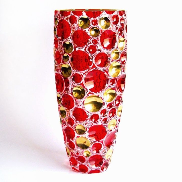 Red lisboa vase