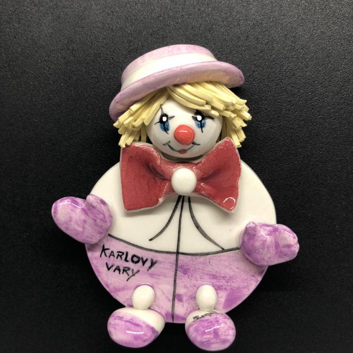 Porcelain Clown Magnet
