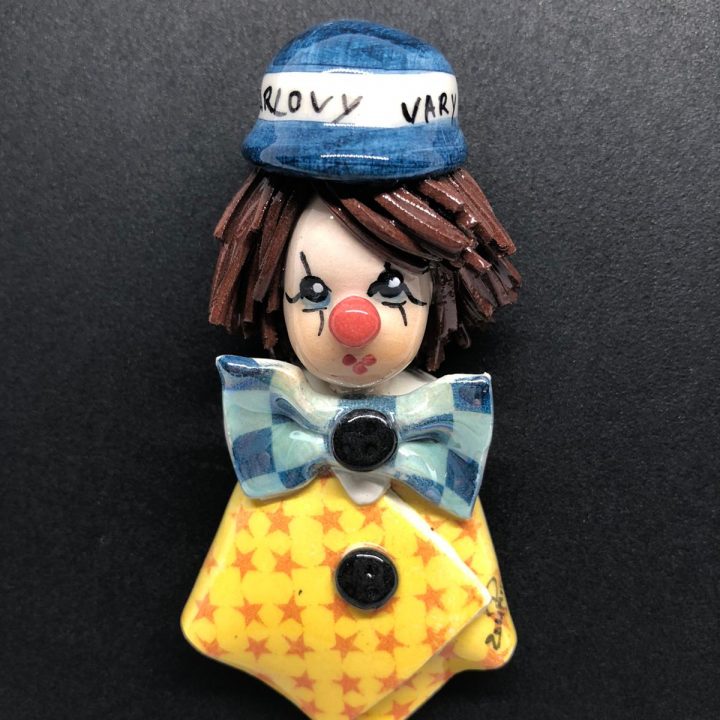 Porcelain Clown magnet