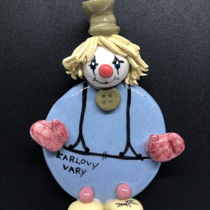 Porcelain Clown Magnet