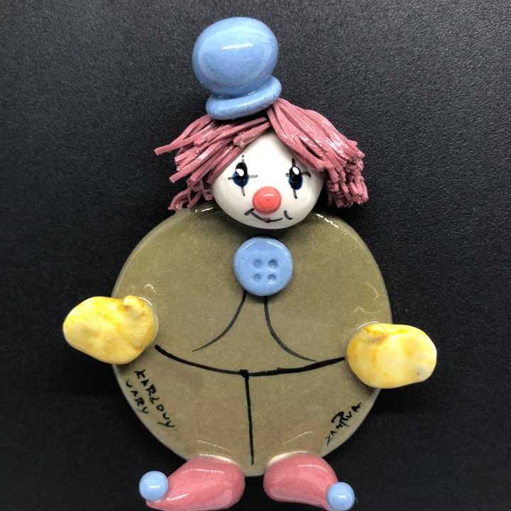 Porcelain Clown Magnet