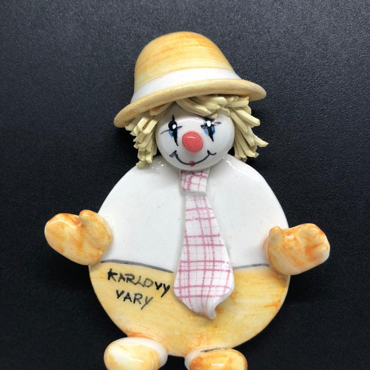 Porcelain Clown Magnet