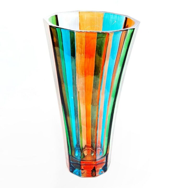 Colour crystal vase- boston