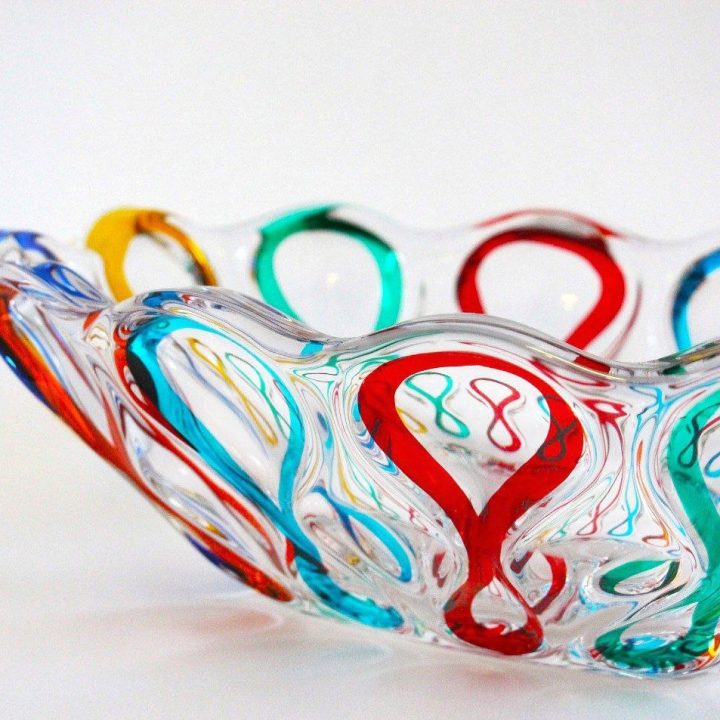 Colour oval bowl- ocean