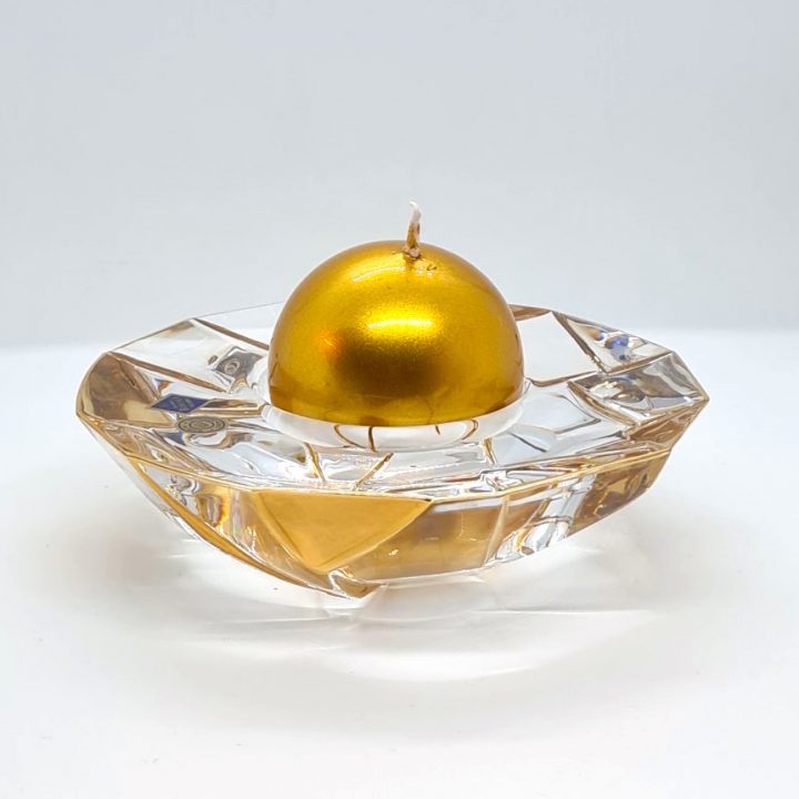 Crystal Votive Candle Holder- Crack