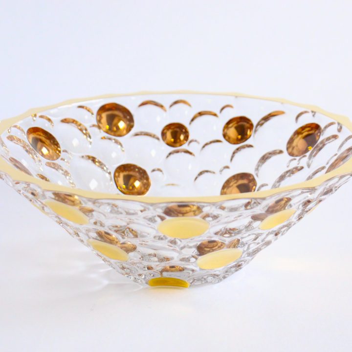Gold crystal bowl- lisboa