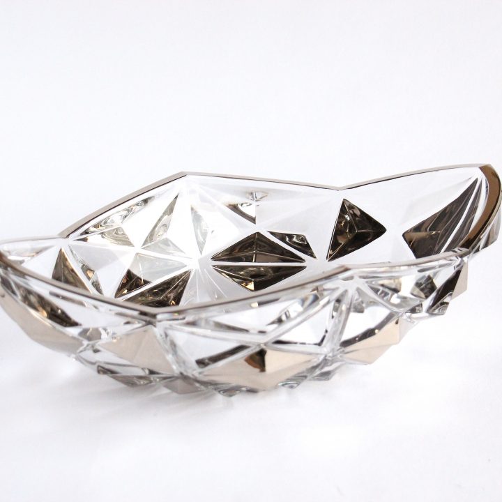 Crystal Oval Bowl- Pyramid