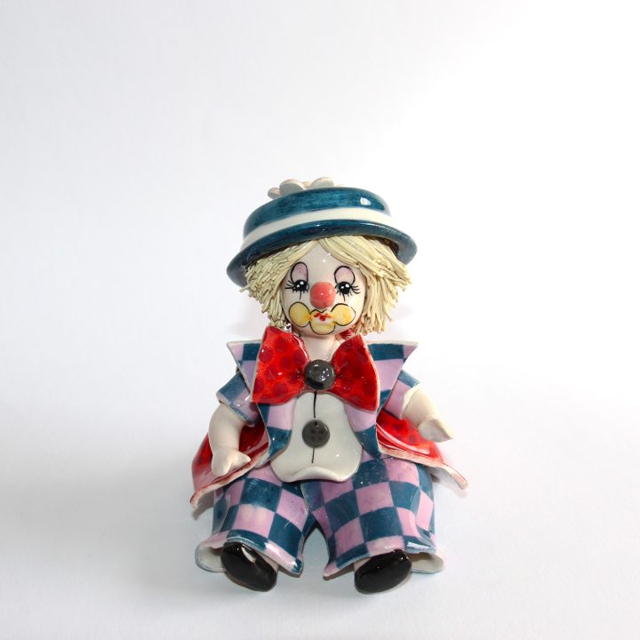 Clown with opened arms