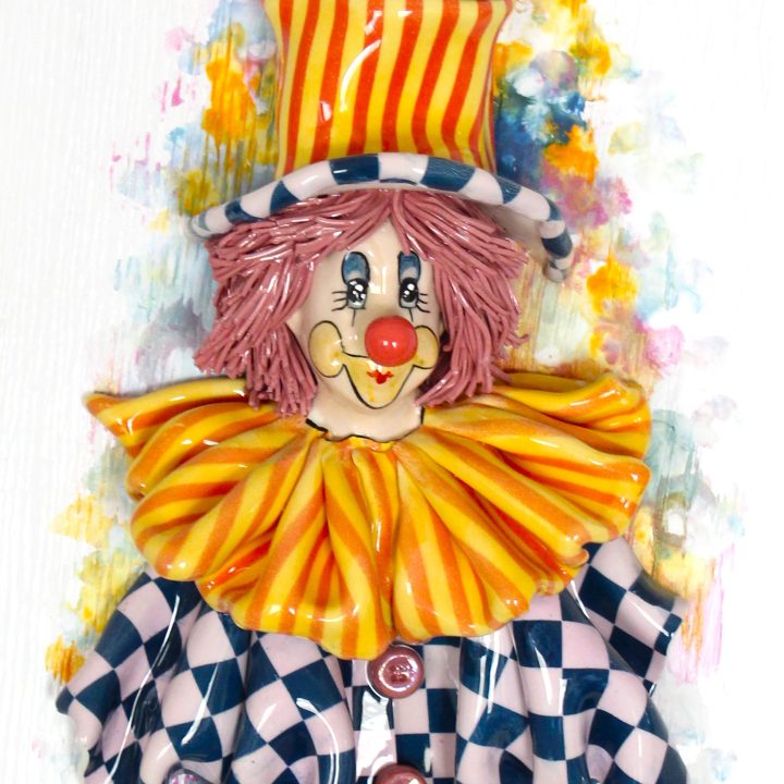 Clown with rabbit hat