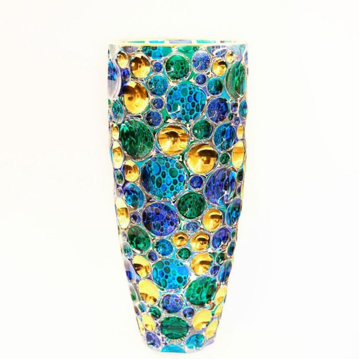 Green and blue vase