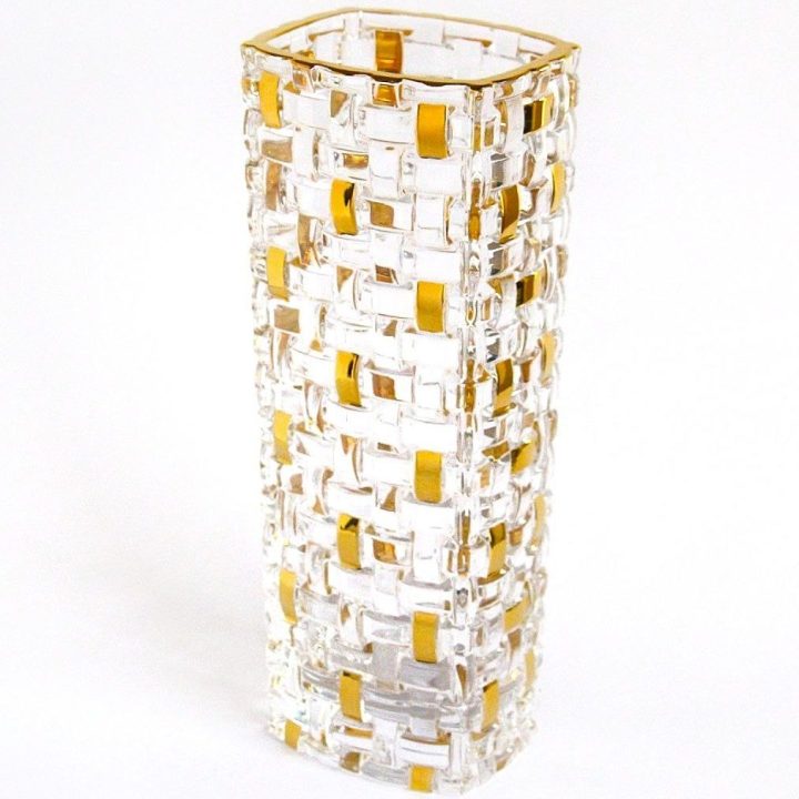Middle crystal gold vase- bossanova