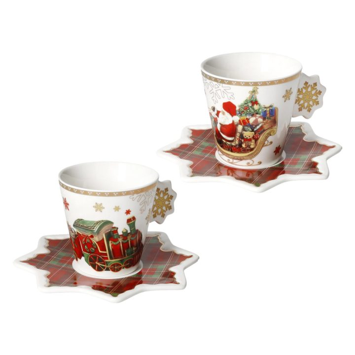 Christmas espresso cups