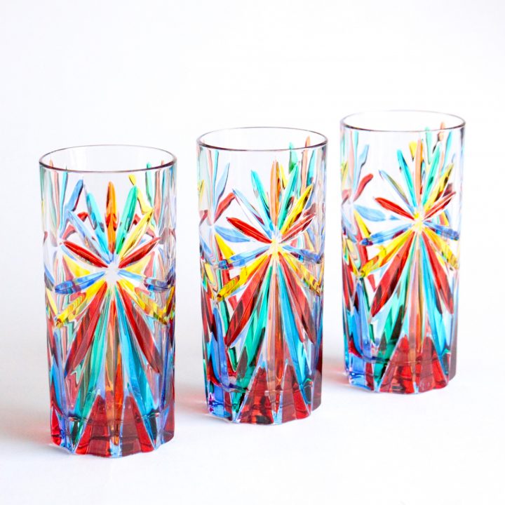 Crystal long drink set- oasis
