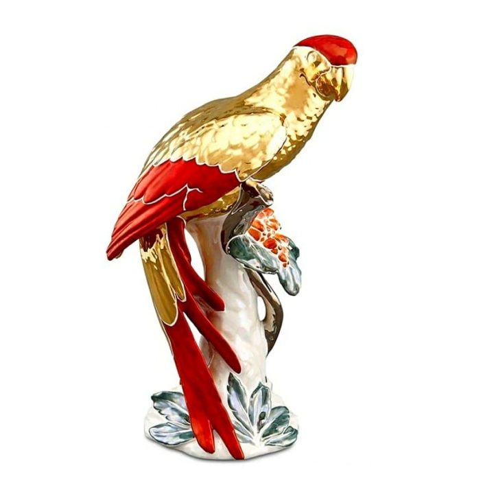 Porcelain parrot