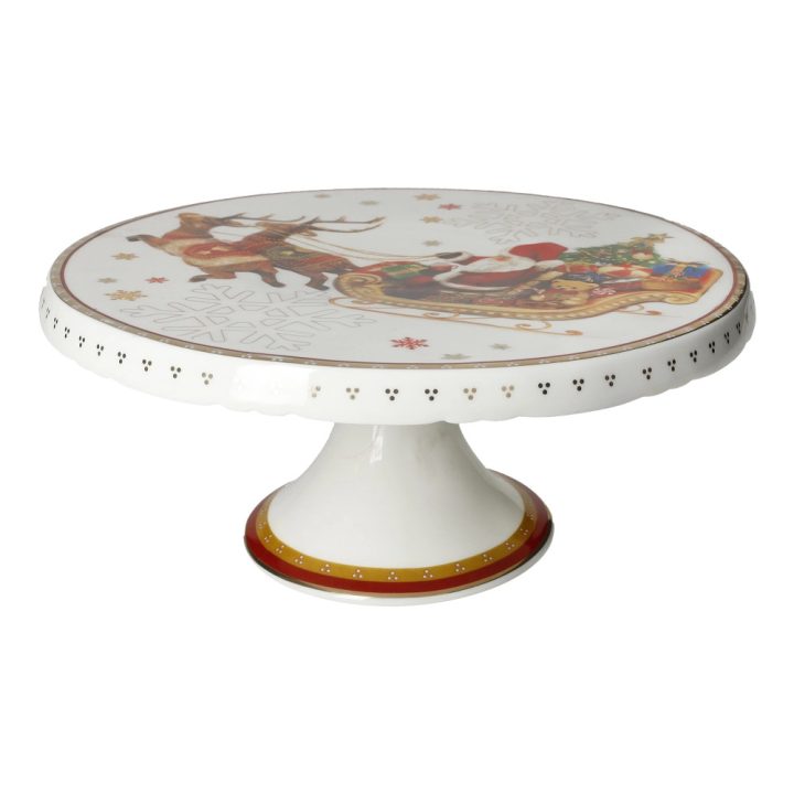 Christmas cake platter