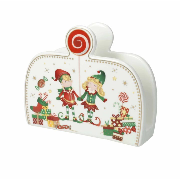 Christmas elfs napkin holder