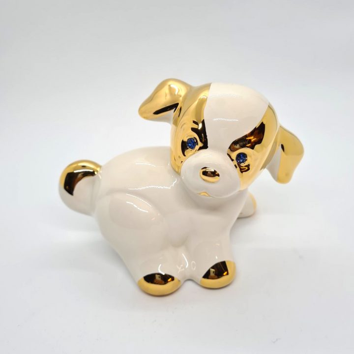 Ceramic Dog with Swarowski