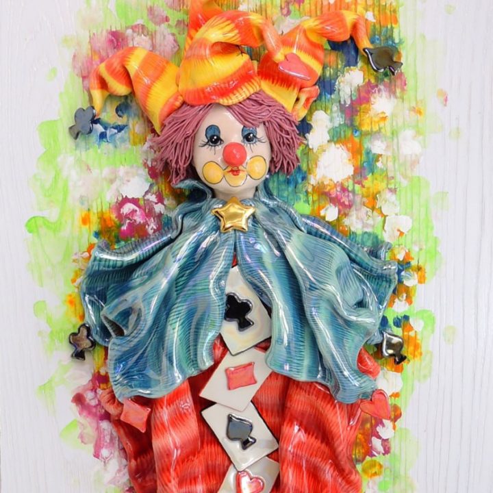Clown with cards