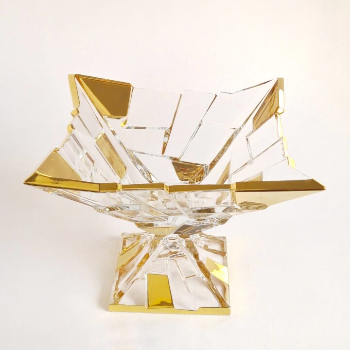 crystal bowl on foot- sydney